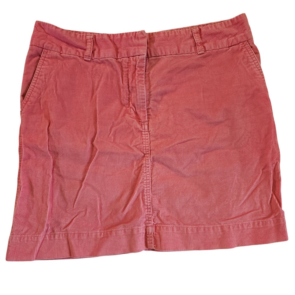 Vineyard Vines Corduroy Fall Mini Skirt Women's Size 10‎ Coral Cotton Casual